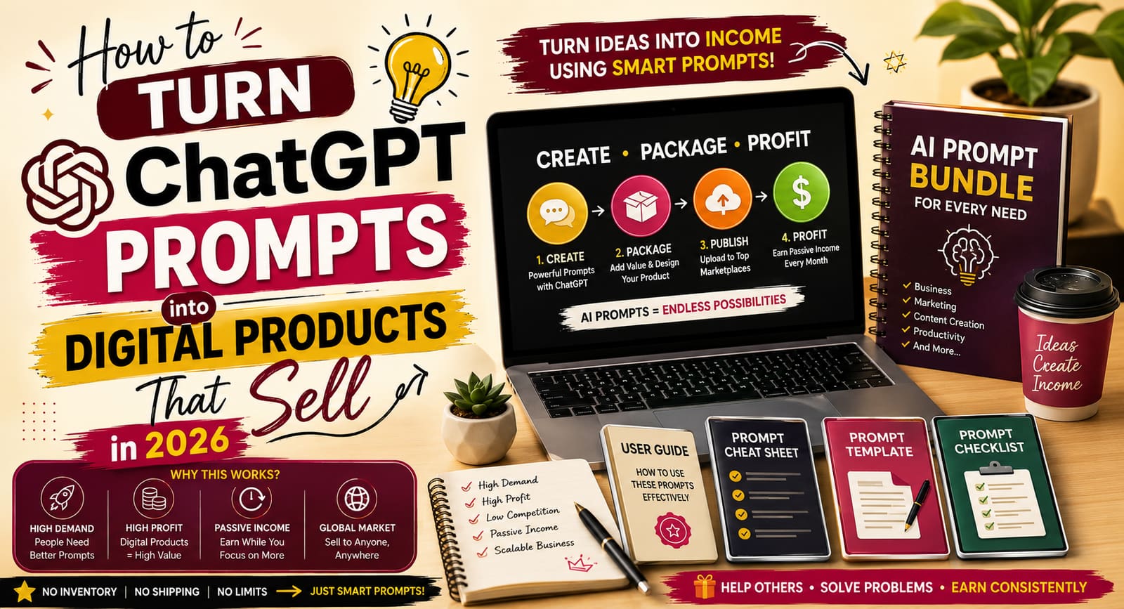 How to Turn ChatGPT Prompts into Digital Products That Sell in 2026